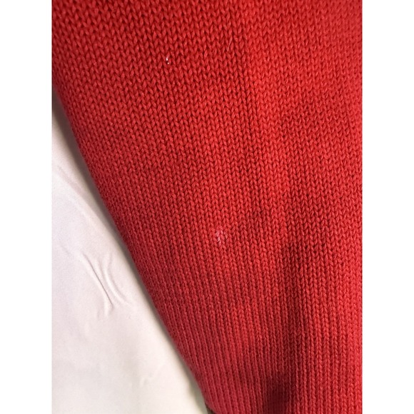 VTG Berek By Takako Sakon Red Equestrian Long Sleeve Horse Cardigan FLAWS Sz L - Picture 8 of 16